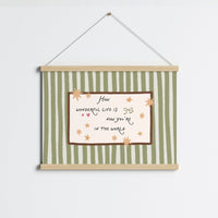 Stampa da parete con citazione per bebè