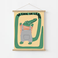 Décoration murale pour enfants Crocodile rigolo
