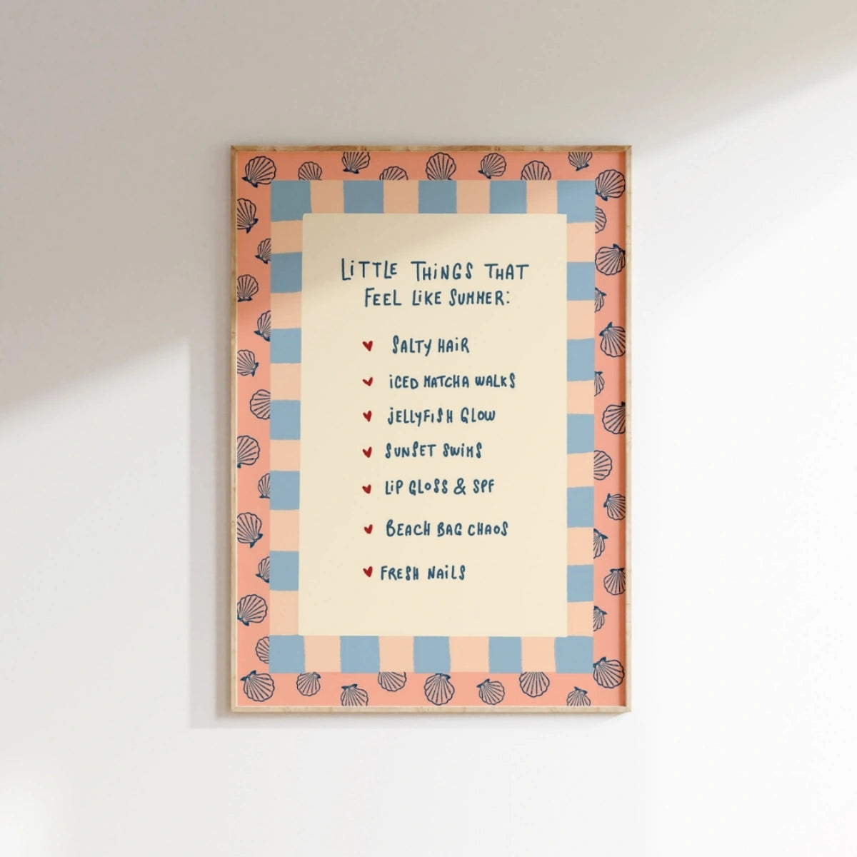 Preppy Summer Decor, Coastal Wall Decor