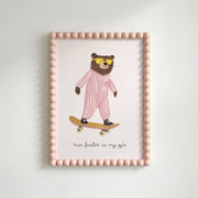 Skater Bear – Nursery & kids wall art