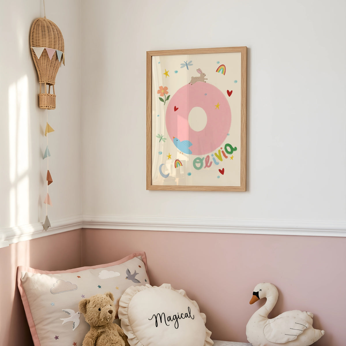 Personalized Nursery Name – Personalizowana dekoracja ścienna do pokoju dziecięcego