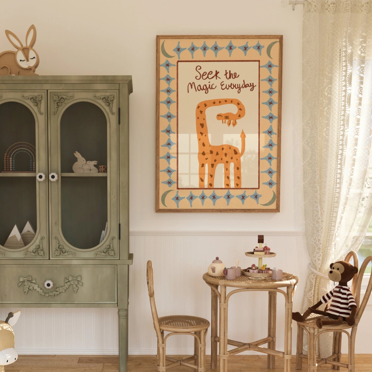 Whimsical Giraffe Wall Art