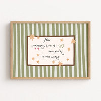 Stampa da parete con citazione per bebè