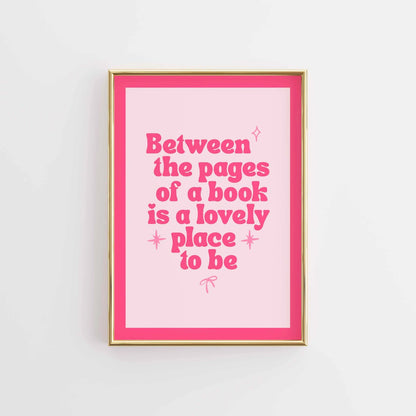 Between the Pages – Lovely Bookish Print