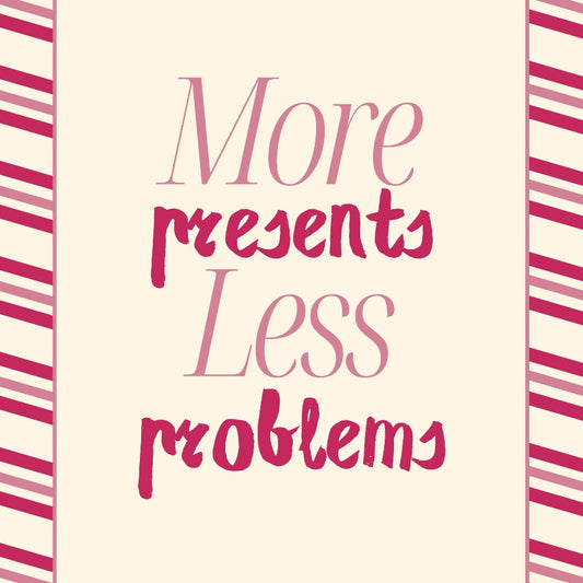More Presents Less Problems – Preppy Candy Cane Decor