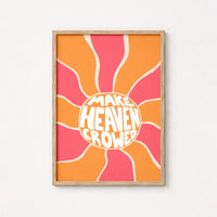 Make Heaven Crowded Print – Bold Christian Wall Art