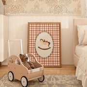 Vintage Rocking Horse – Nursery & kids wall art