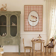 Vintage Rocking Horse – Nursery & kids wall art