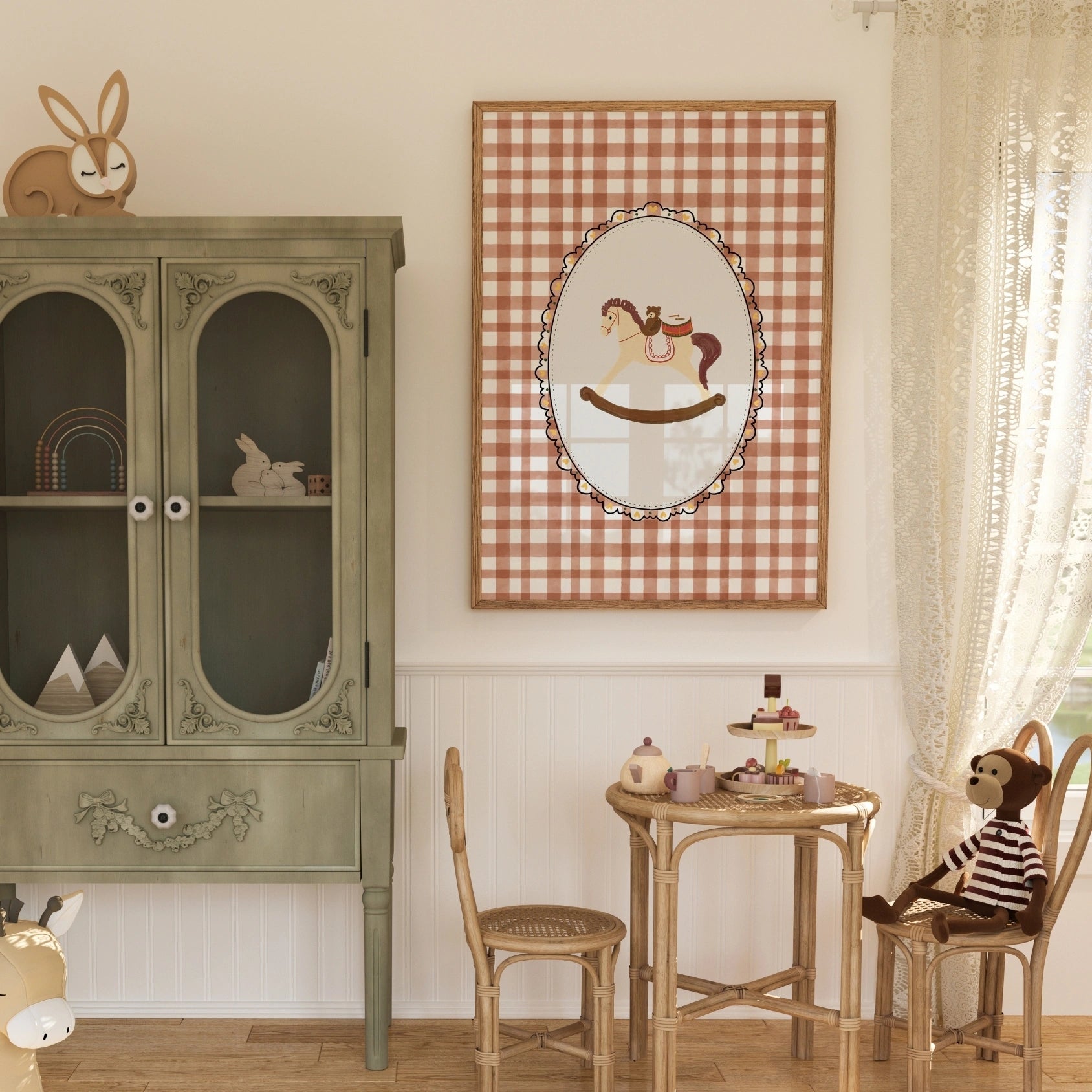 Cavallo a dondolo d'epoca