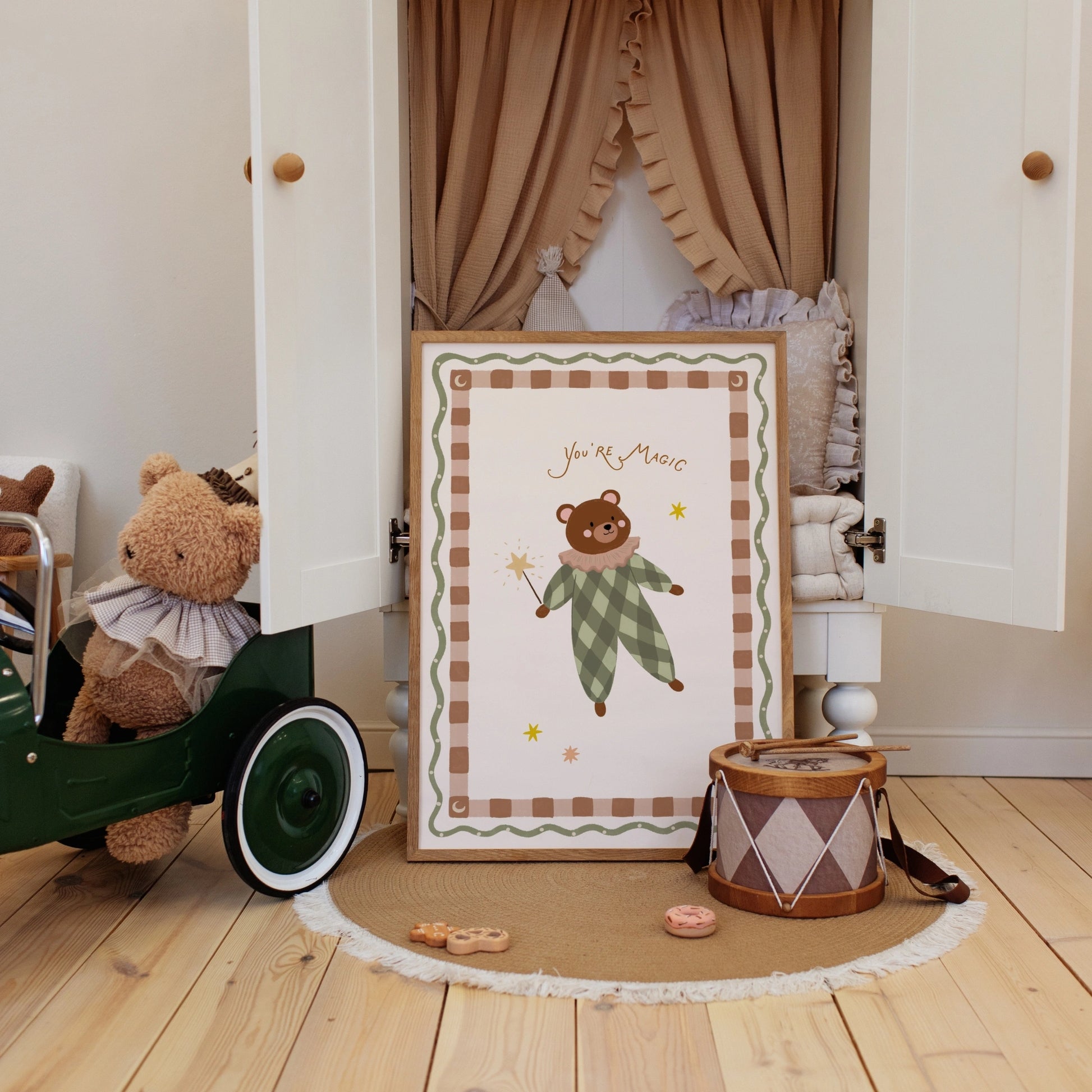 Cute Nursery Bear Print