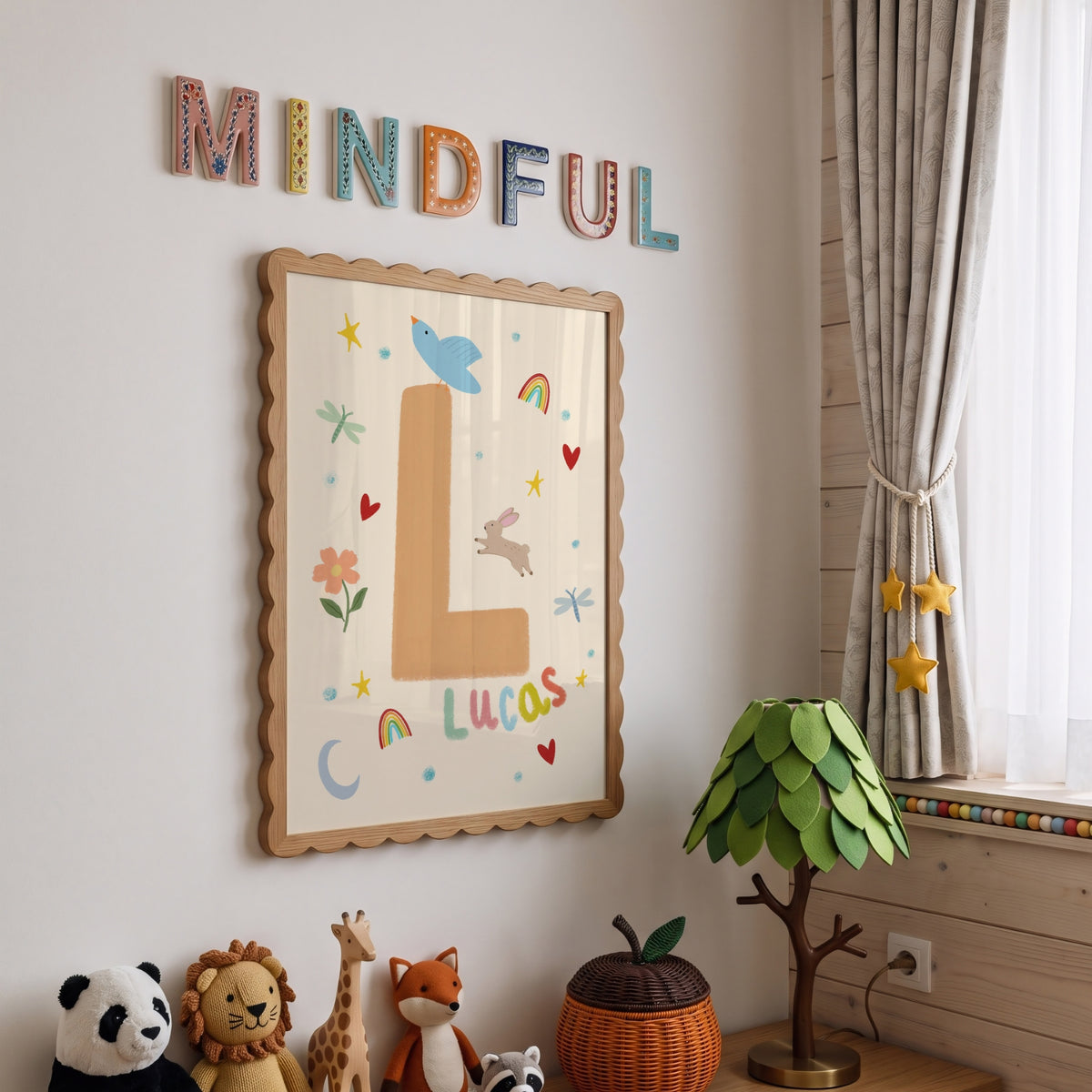 Personalized Nursery Name – Personalizowana dekoracja ścienna do pokoju dziecięcego