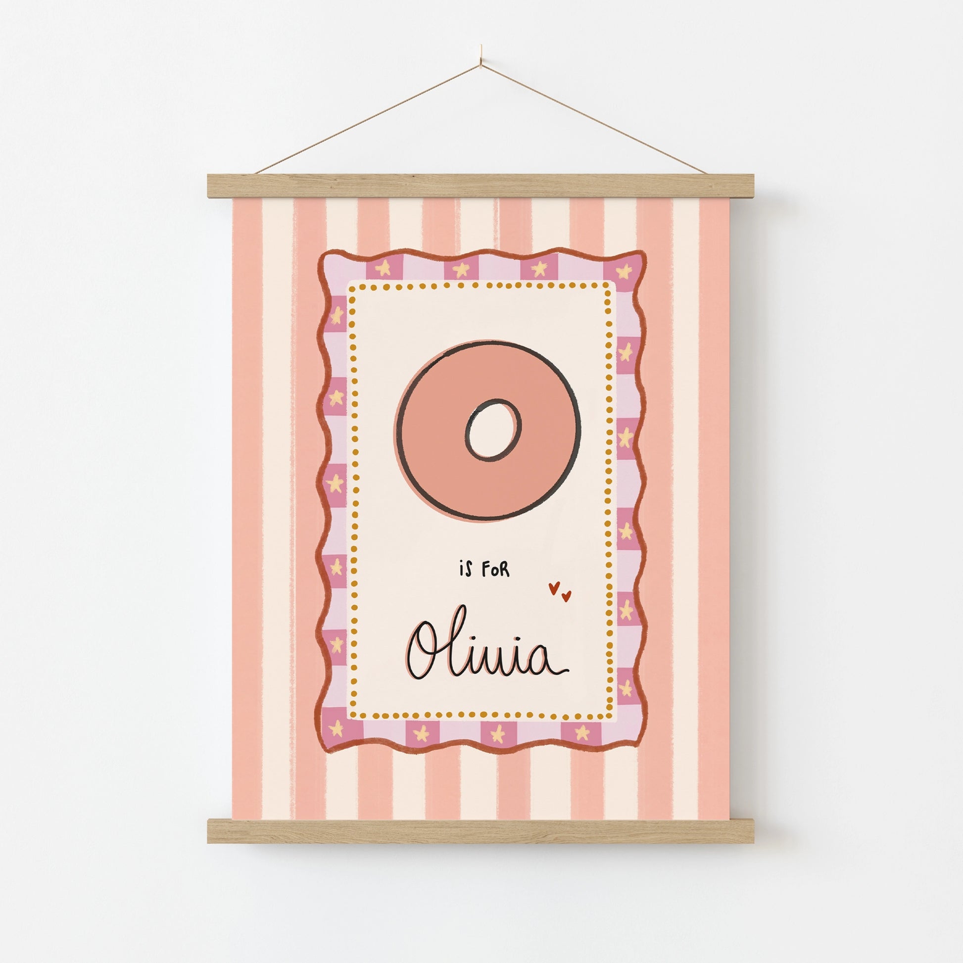 Personalized Nursery Name Wall - Affiche personnalisée