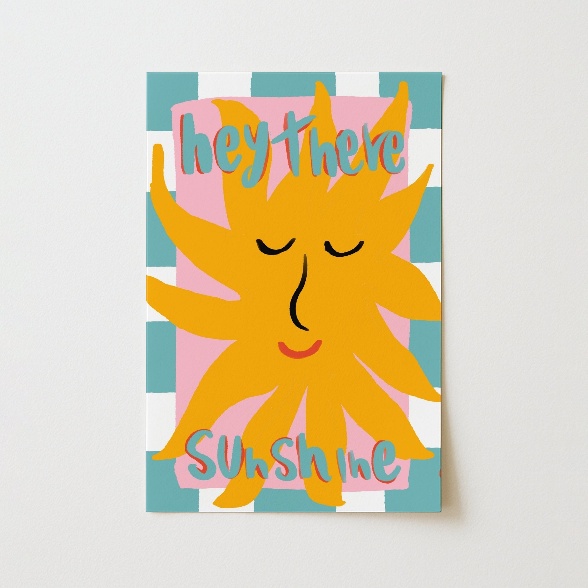 Hey There Sunshine Wall Art - Summer Coastal Print