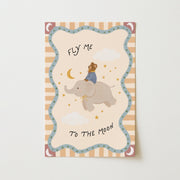 Fly Me to the Moon Elephant – Nursery & Kids Wall Art