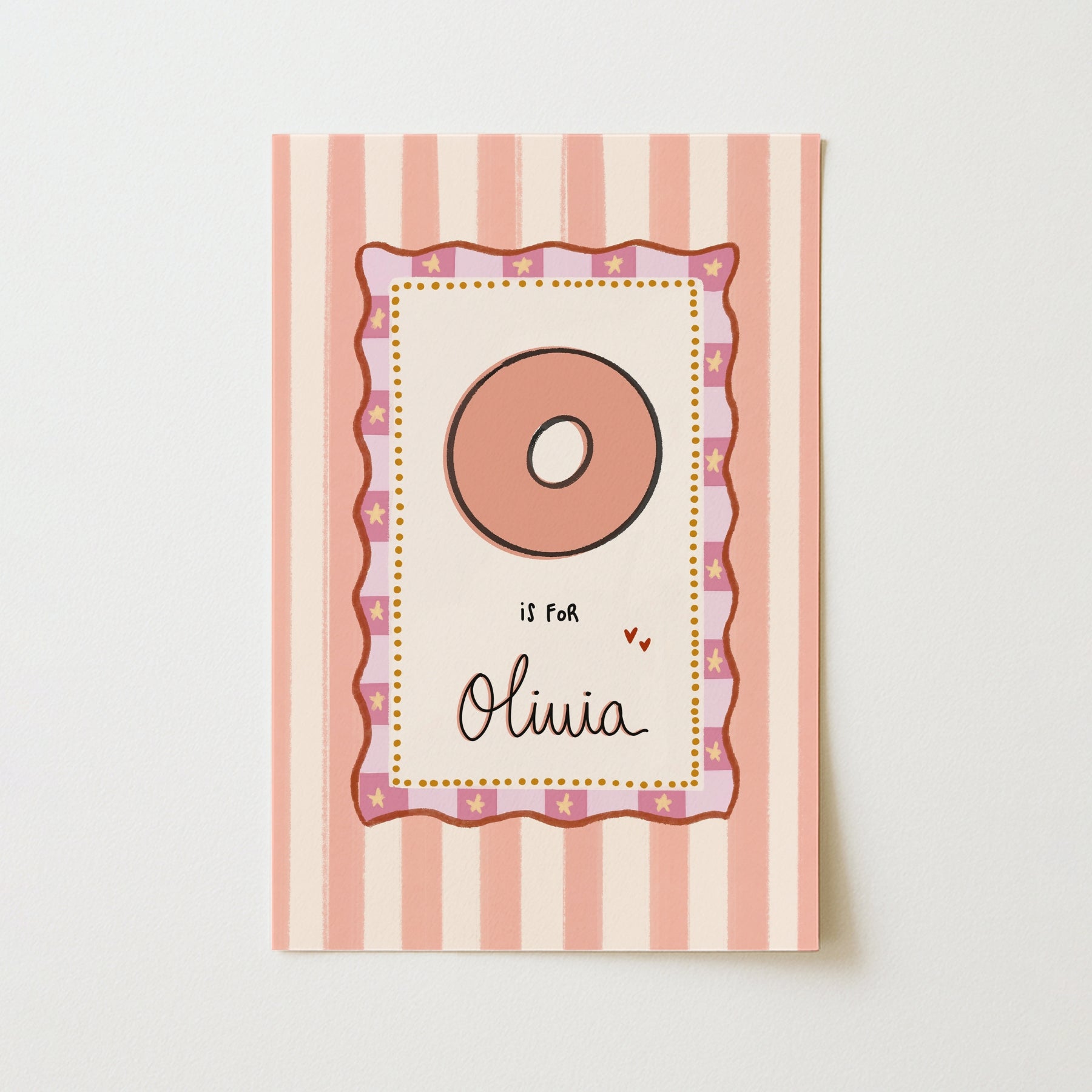 Personalized Nursery Name Wall Print