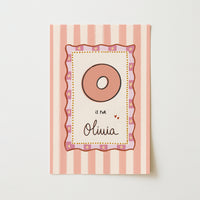 Personalized Nursery Name Wall Print