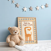 Whimsical Giraffe – Poster per bambini