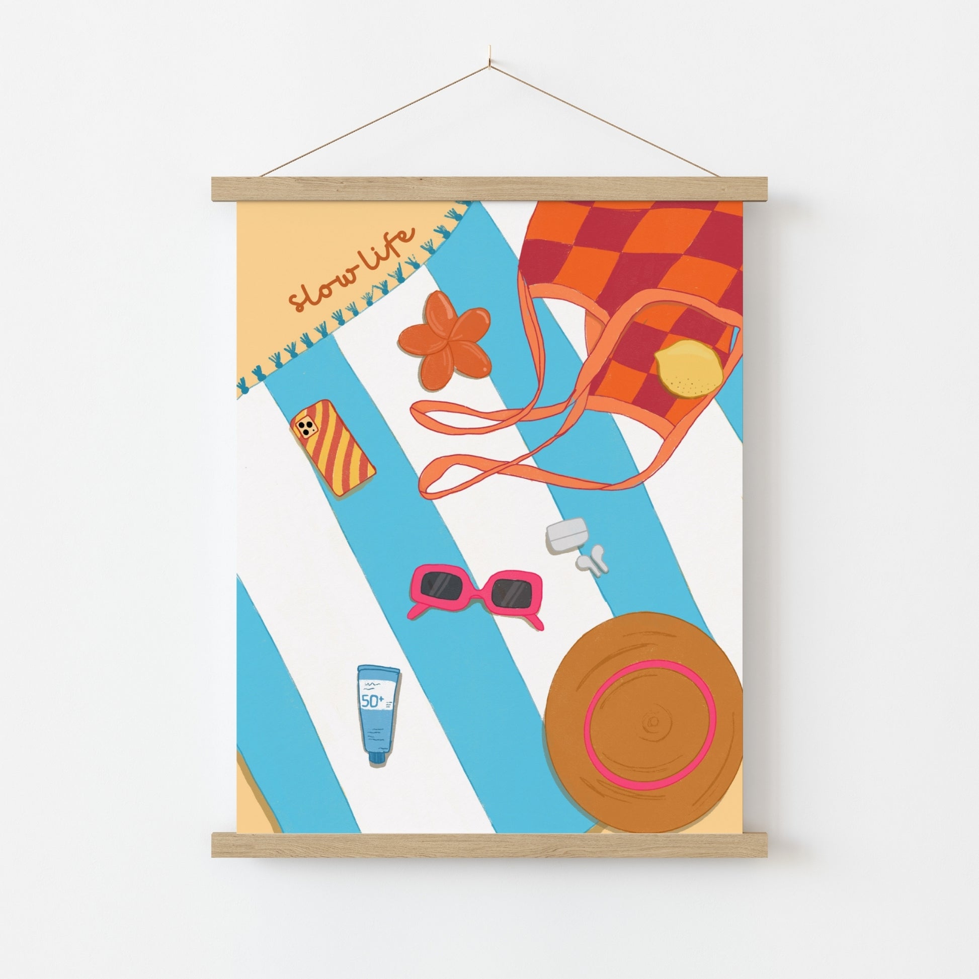 Beach Essentials Wall Art – Summer Print