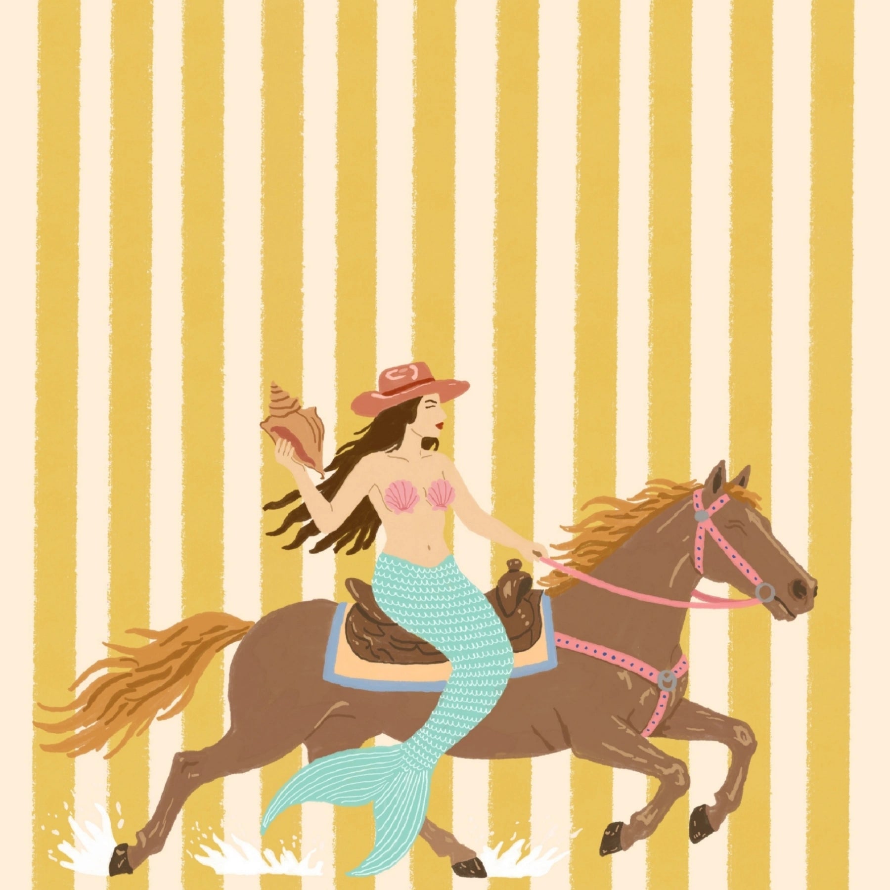 Ocean Cowgirl Art