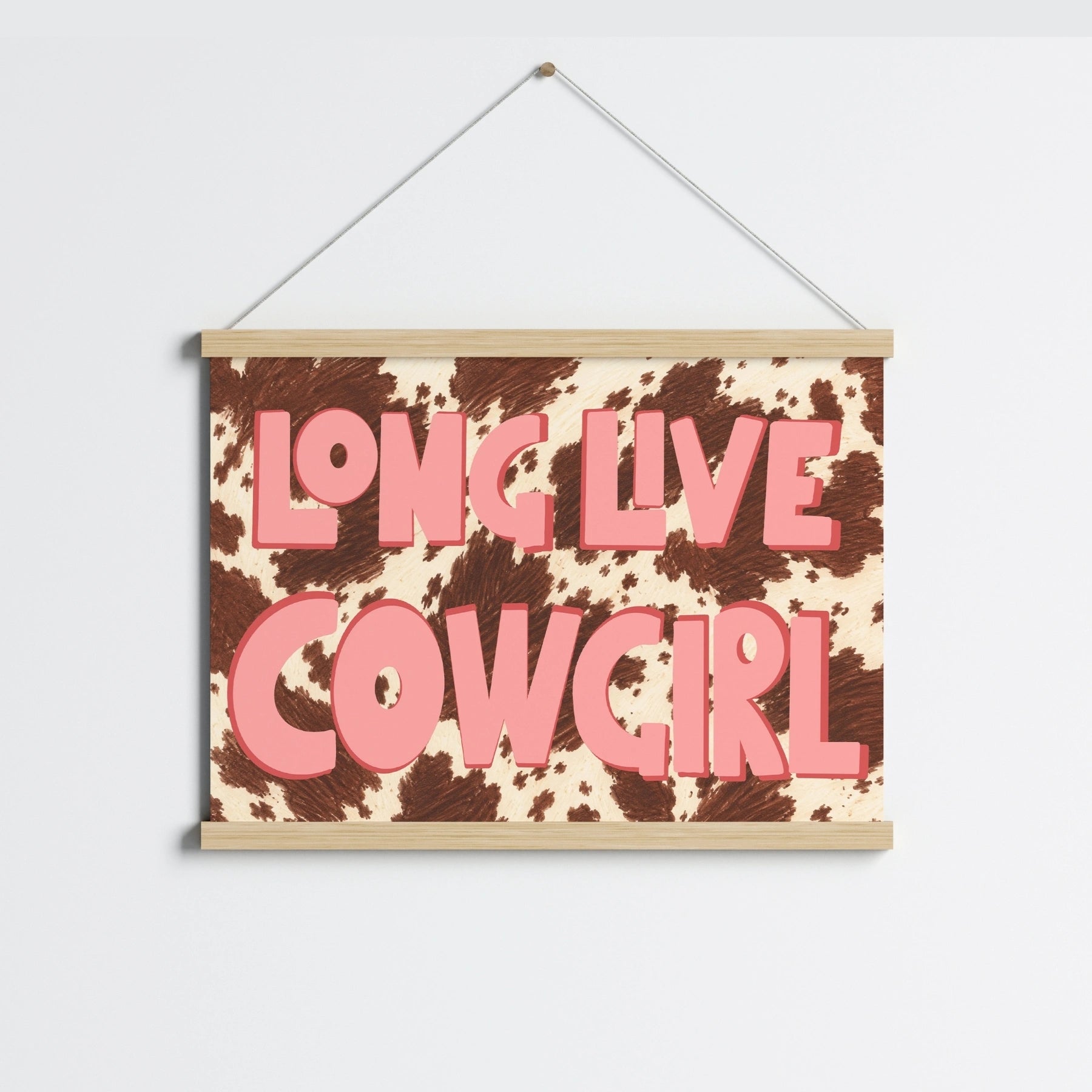 Affiche « Longue vie à la cowgirl »