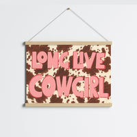 Affiche « Longue vie à la cowgirl »