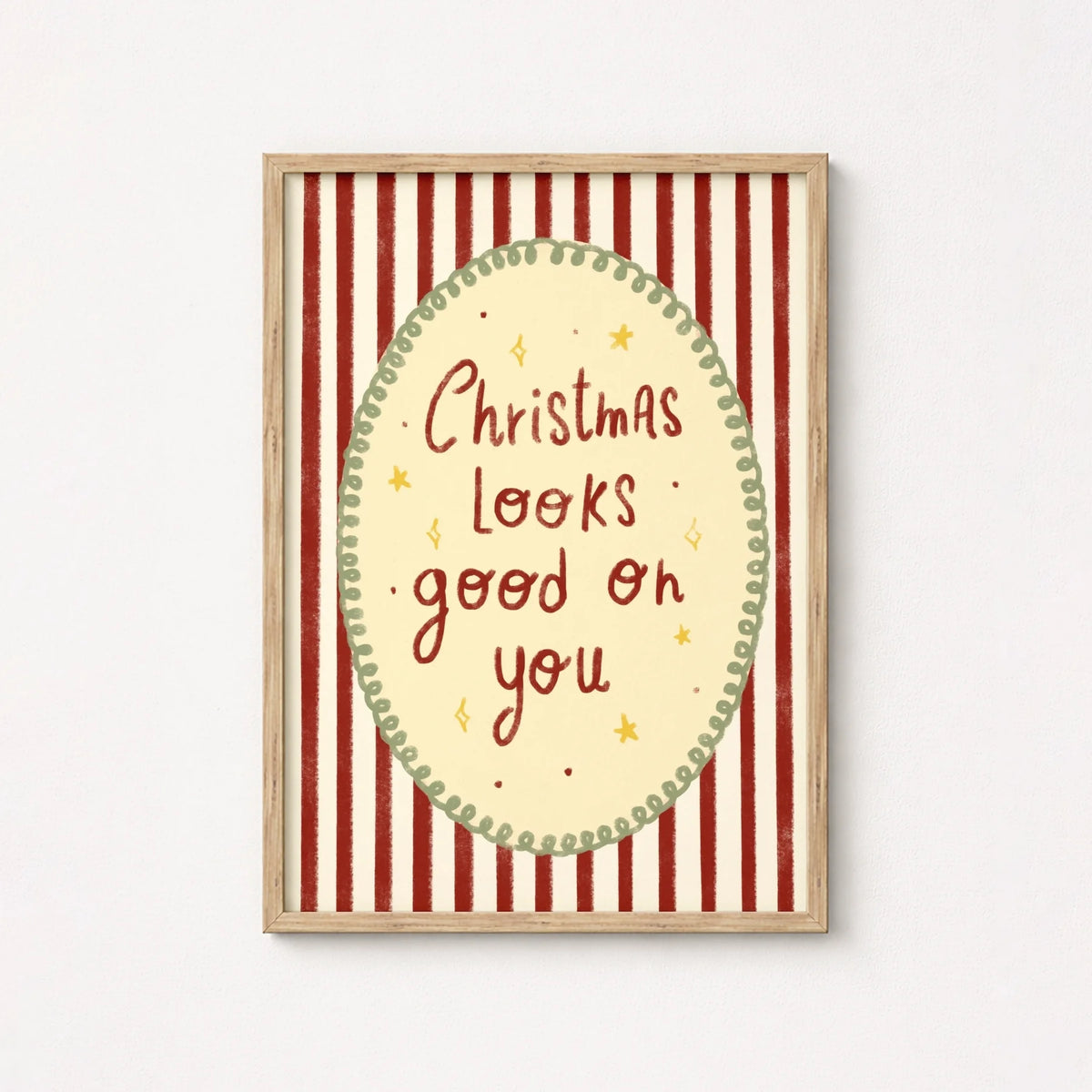 Christmas Looks Good on You – Póster de Navidad