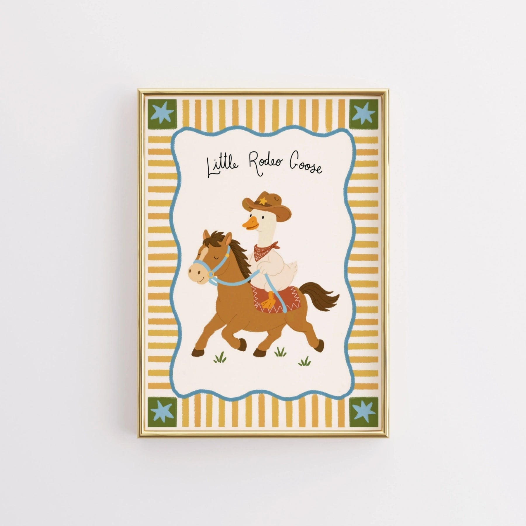 Little Rodeo Goose Nursery Wall Art
