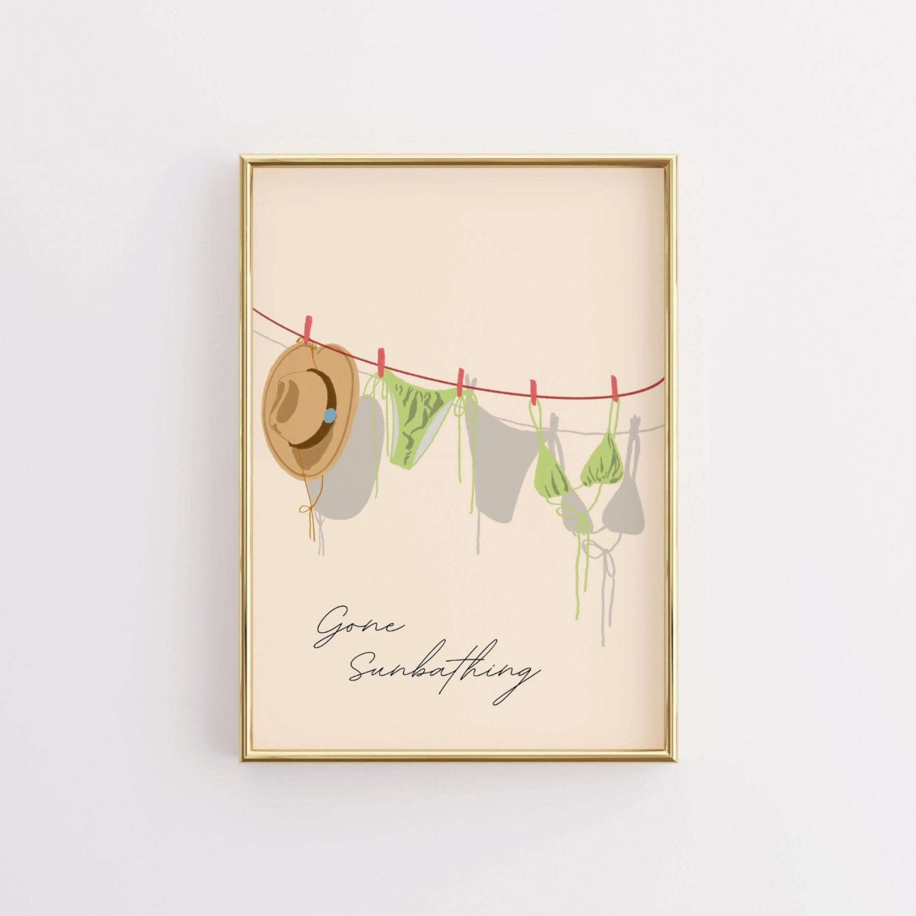 Arte De Pared Gone Sunbathing