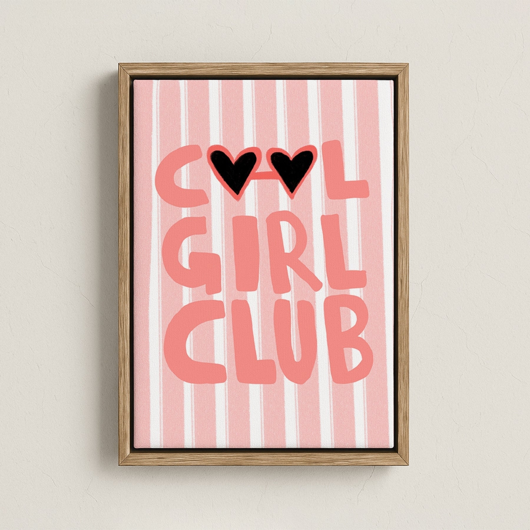 Cool Girl Club Canvas Wall Art