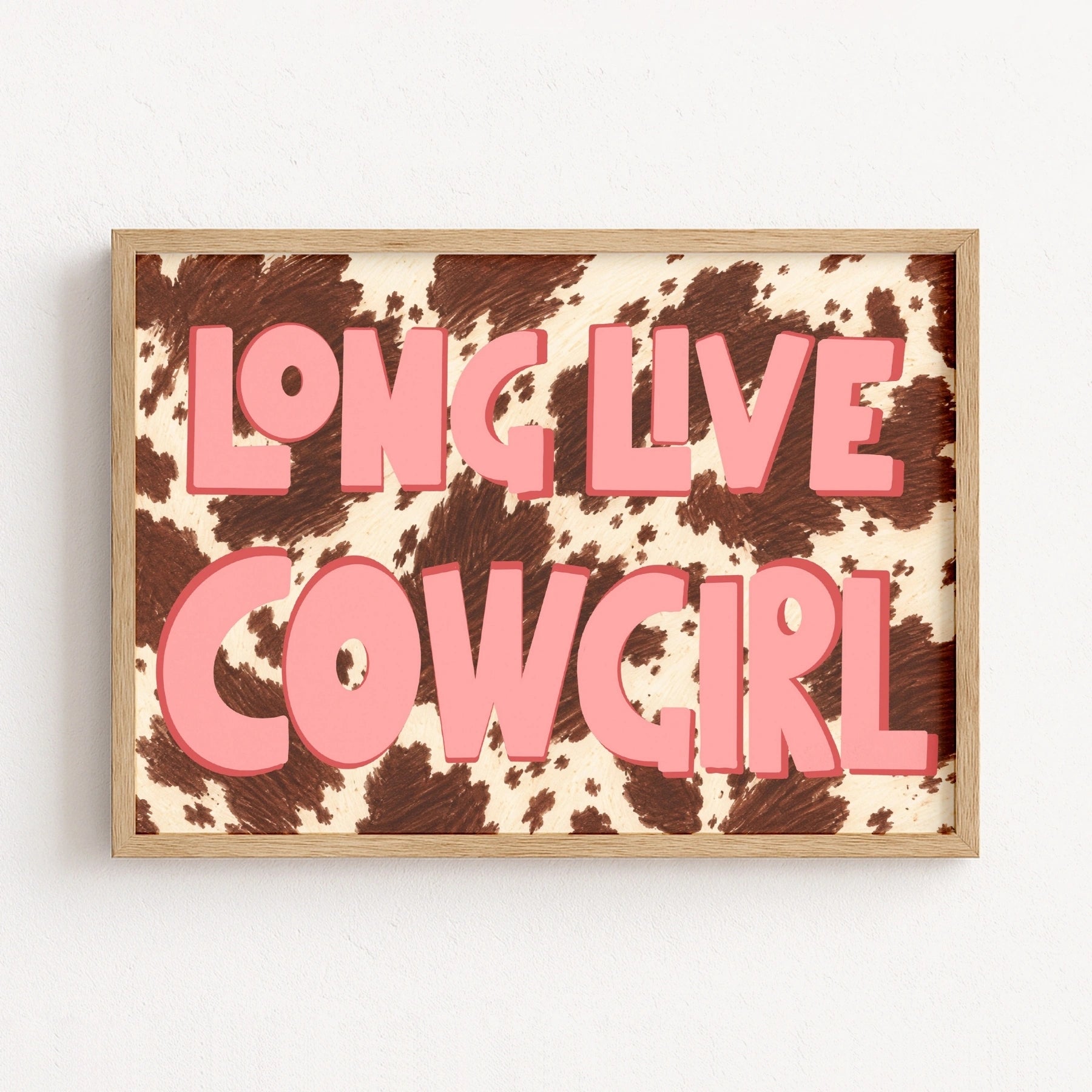 Affiche « Longue vie à la cowgirl »