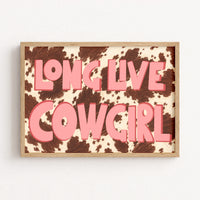 Affiche « Longue vie à la cowgirl »
