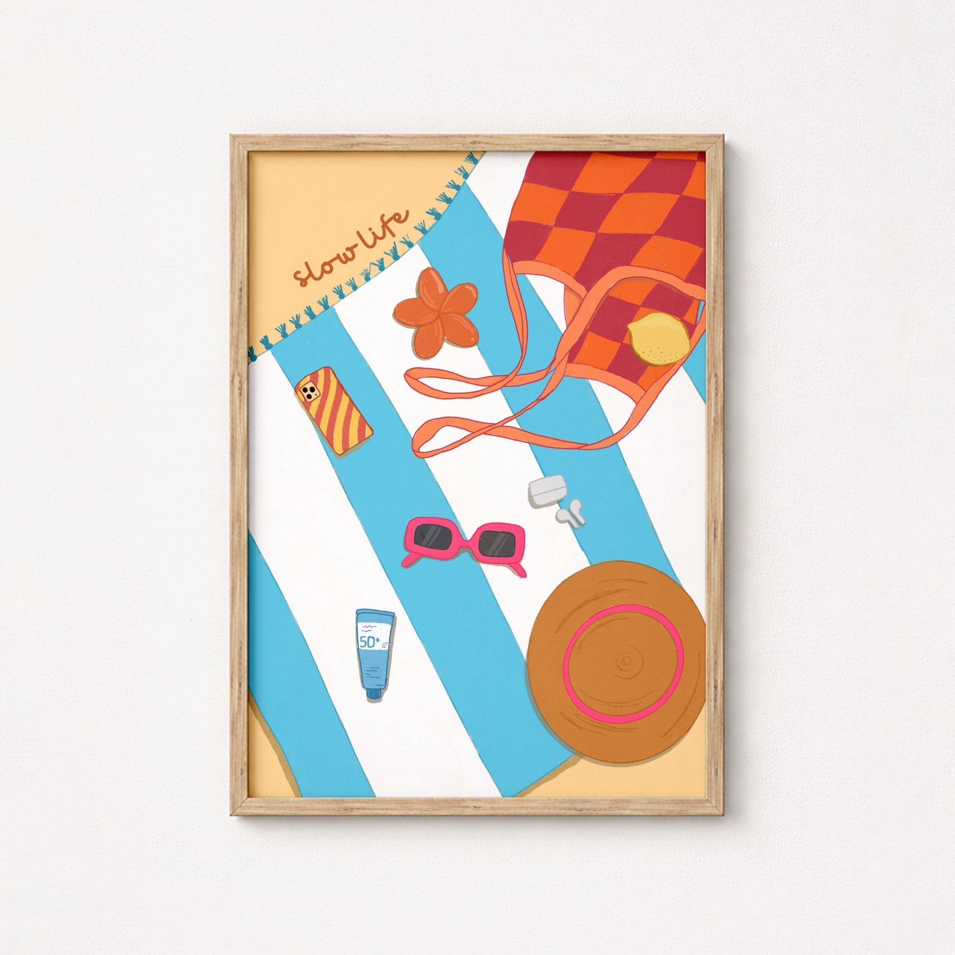 Beach Essentials Wall Art – Summer Print