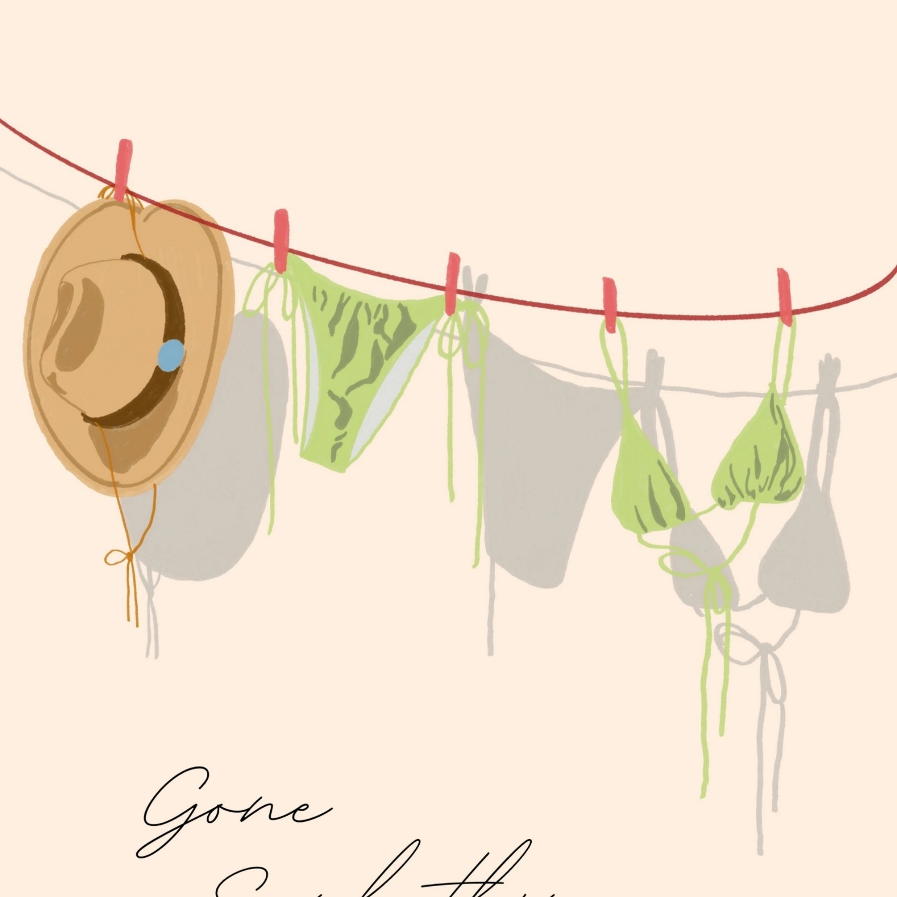 Arte De Pared Gone Sunbathing