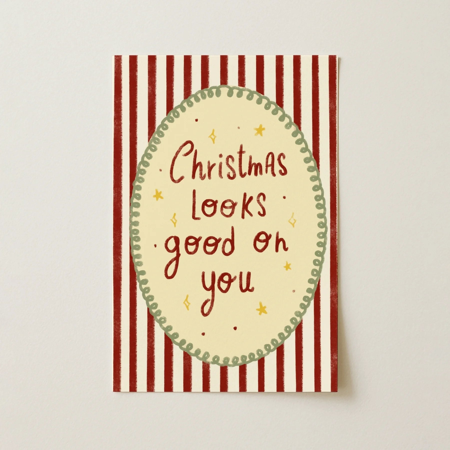 Christmas Looks Good on You – Póster de Navidad