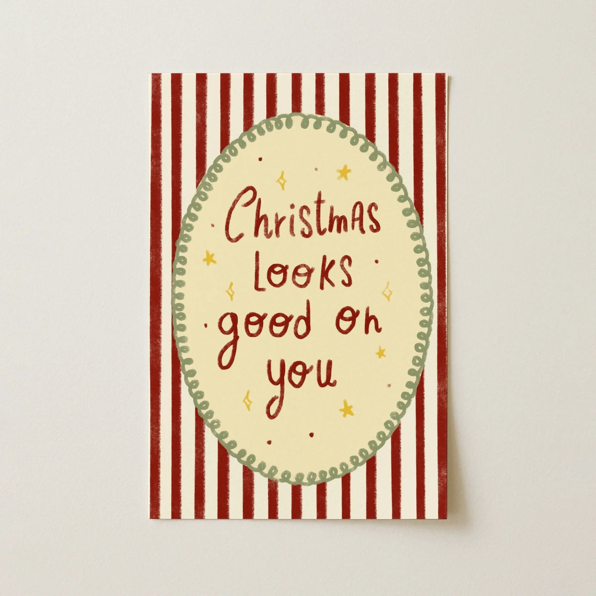 Christmas Looks Good on You – Póster de Navidad