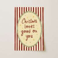 Christmas Looks Good on You – Póster de Navidad