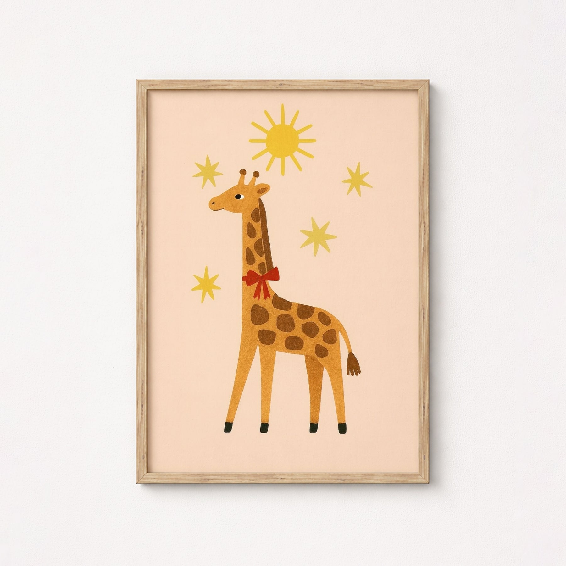 Impression de chambre d'enfant Girafe