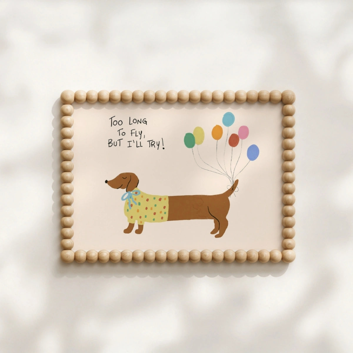 Cute Dog Wall Art for Kids, Colorful Kids Decor