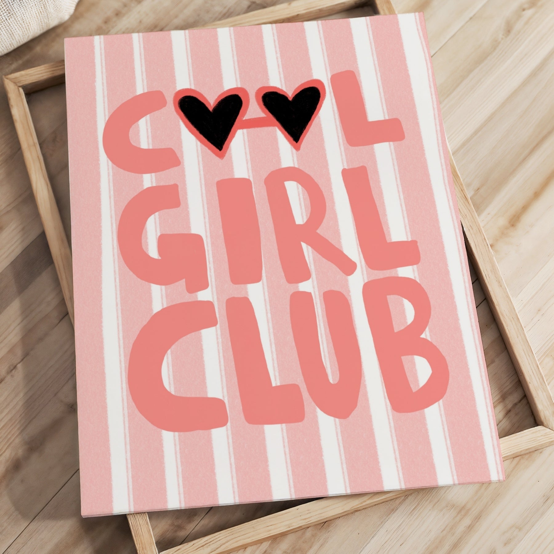 Cool Girl Club Canvas Wall Art