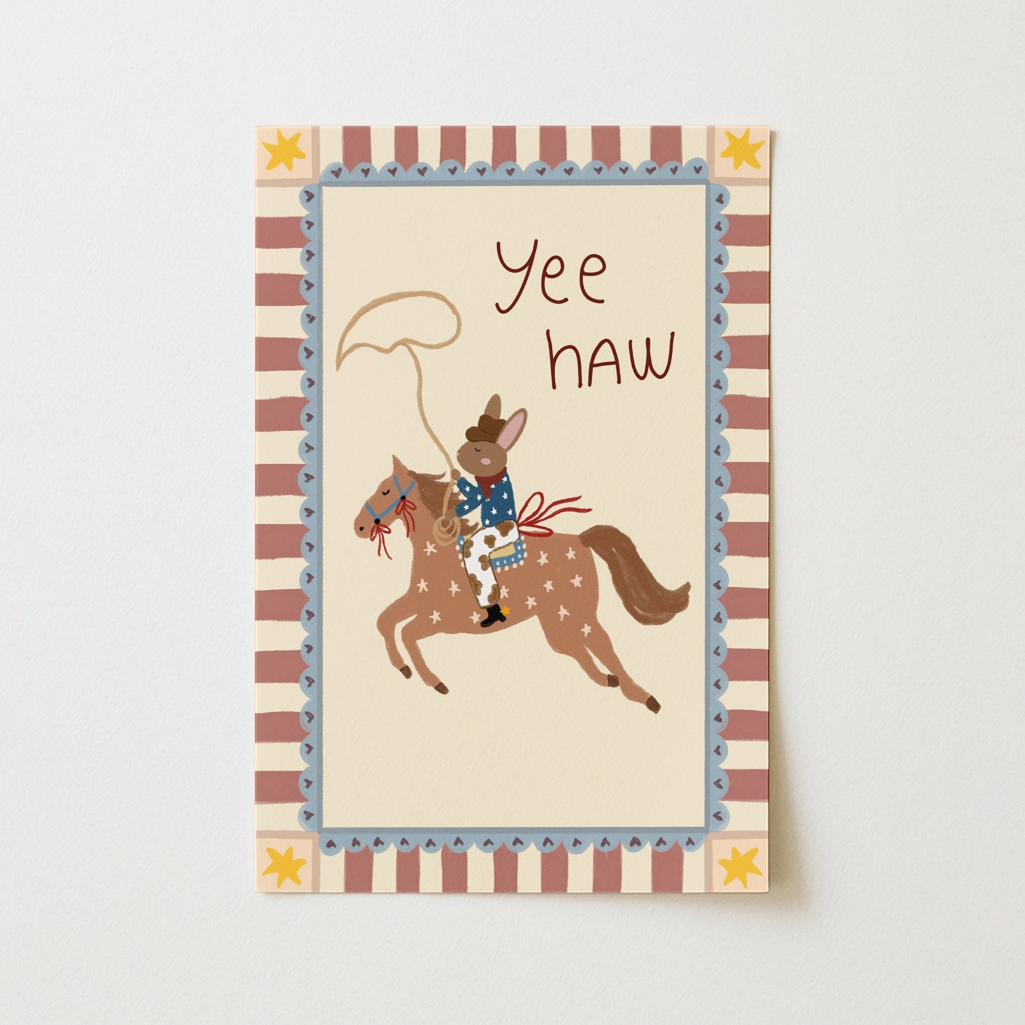 Stampa Cowboy Yee Haw per cameretta