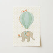 Elephant Hot Air Balloon – Nursery & kids wall art