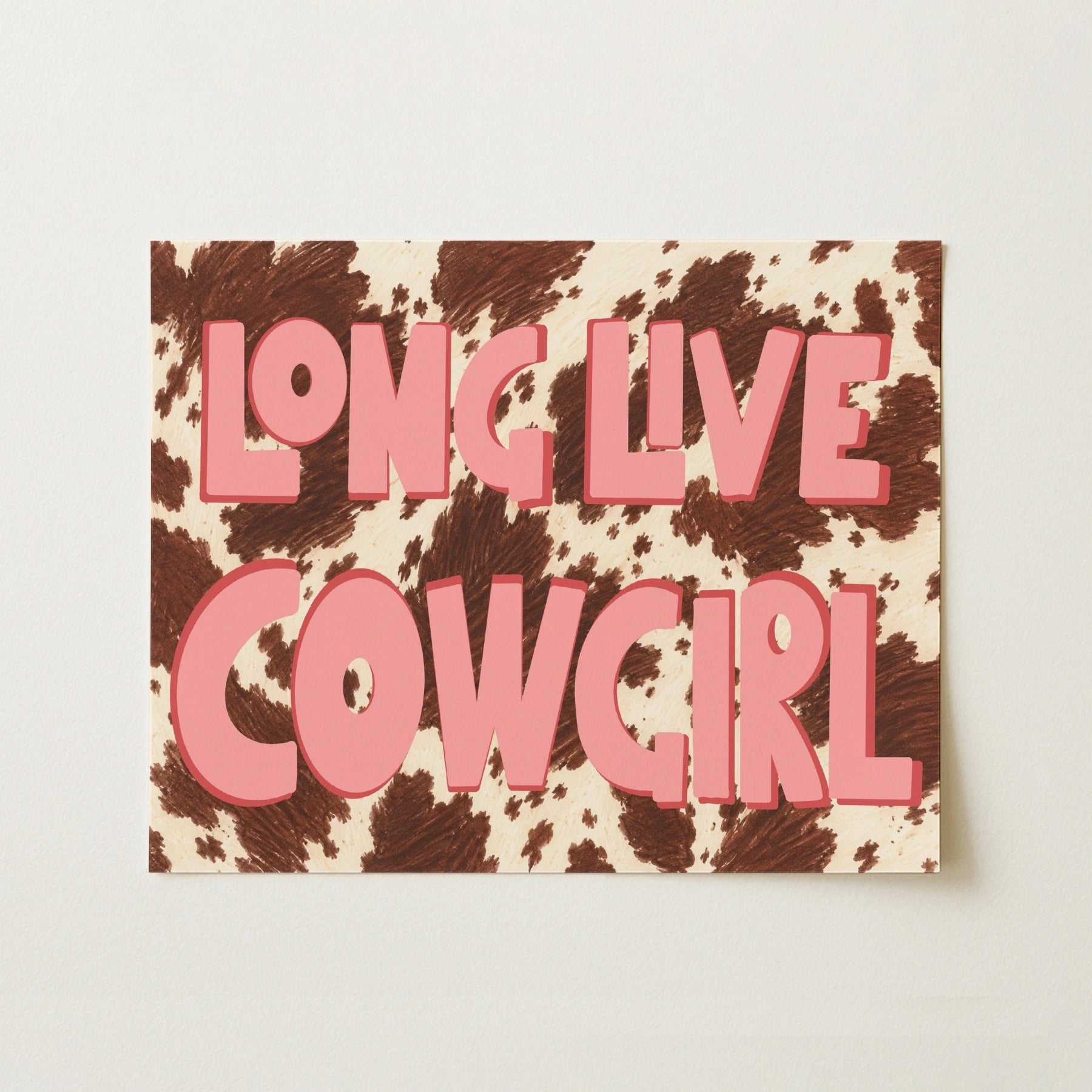 Affiche « Longue vie à la cowgirl »