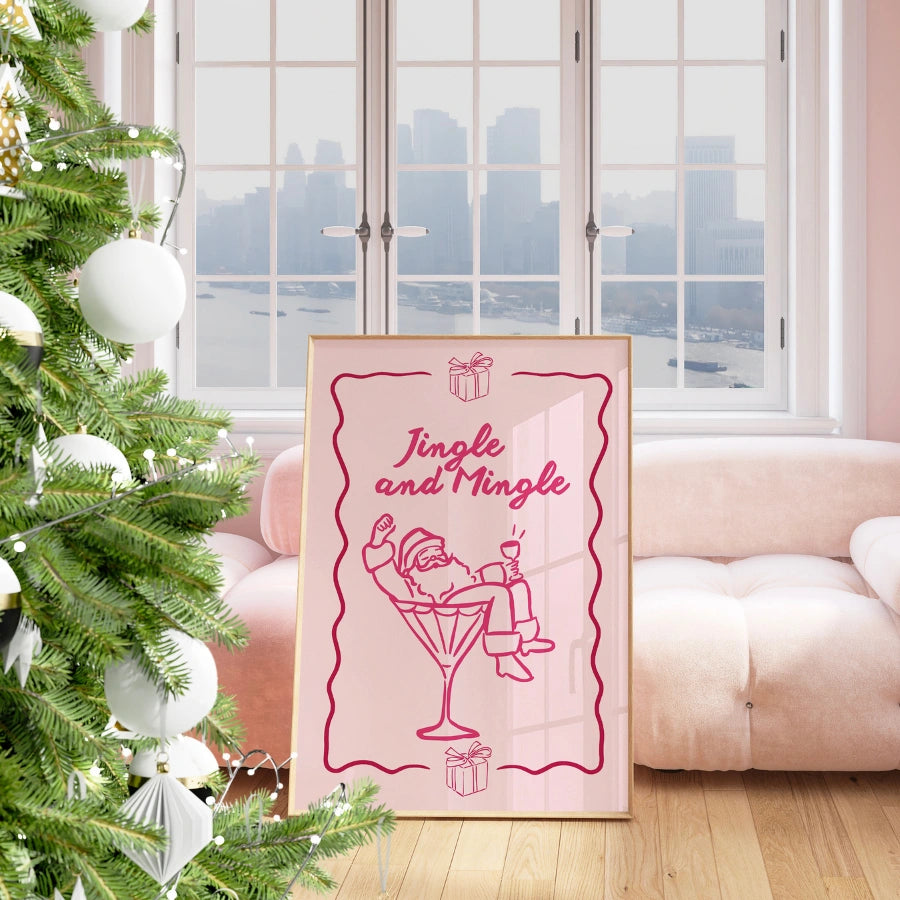 Jingle and Mingle – Holiday Party Quote Print