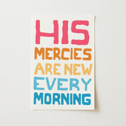 His Mercies Are New Every Morning – Christian Wall Art
