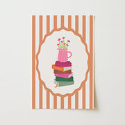 Books and Flowers – Arte mural inspirado en libros
