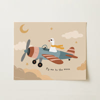 Stampa illustrata Oca pilota