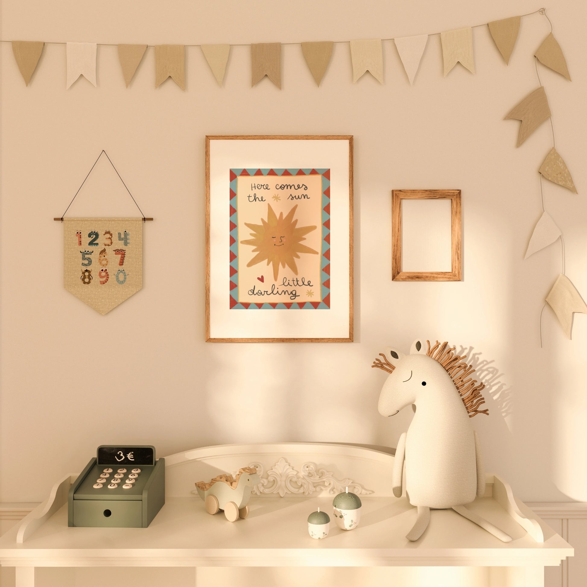 Impression pour chambre d'enfant : chiot et chaton – Décoration murale animalière mignonne pour enfants