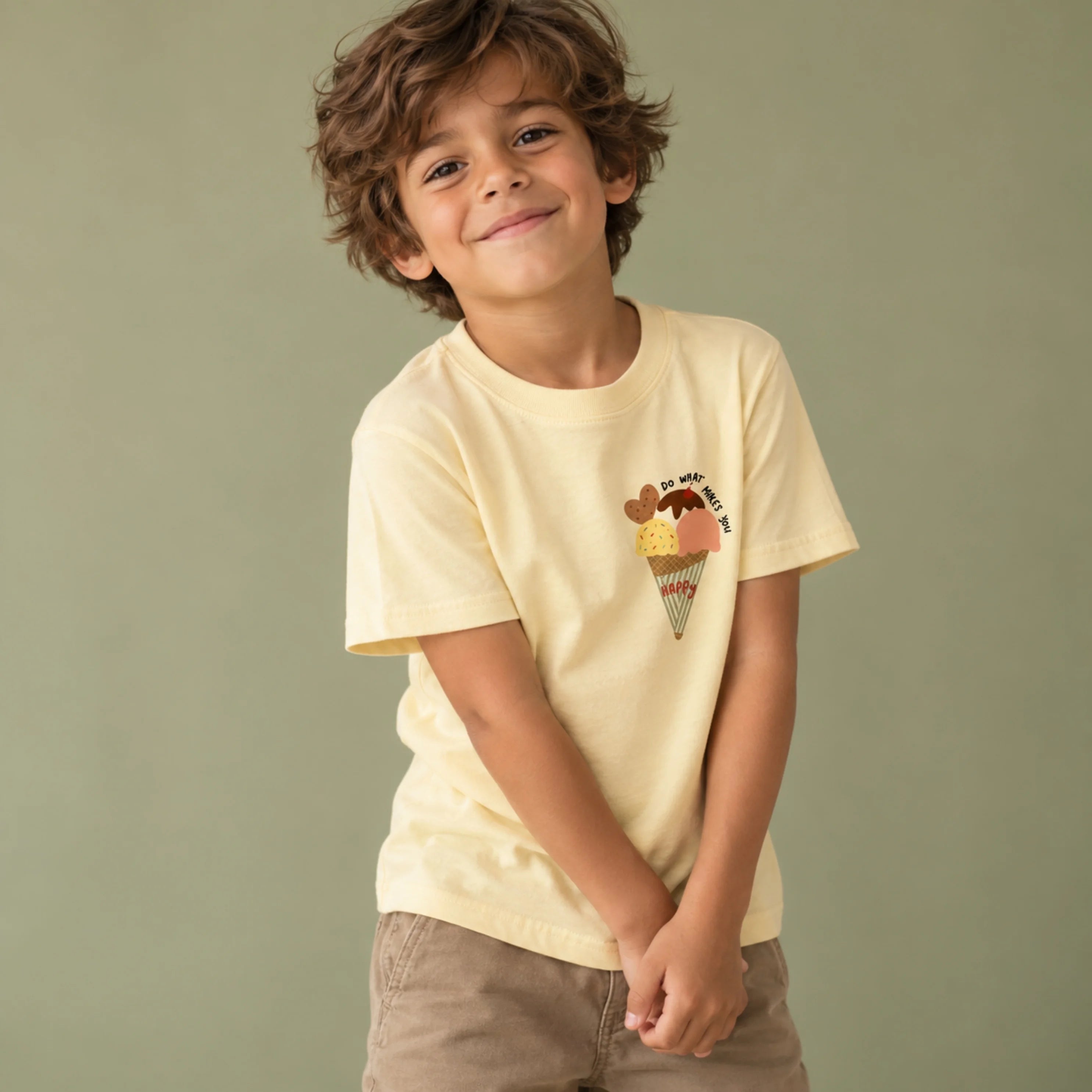 Do What Makes You Happy Ice Cream – Premium Toddler T-Shirt