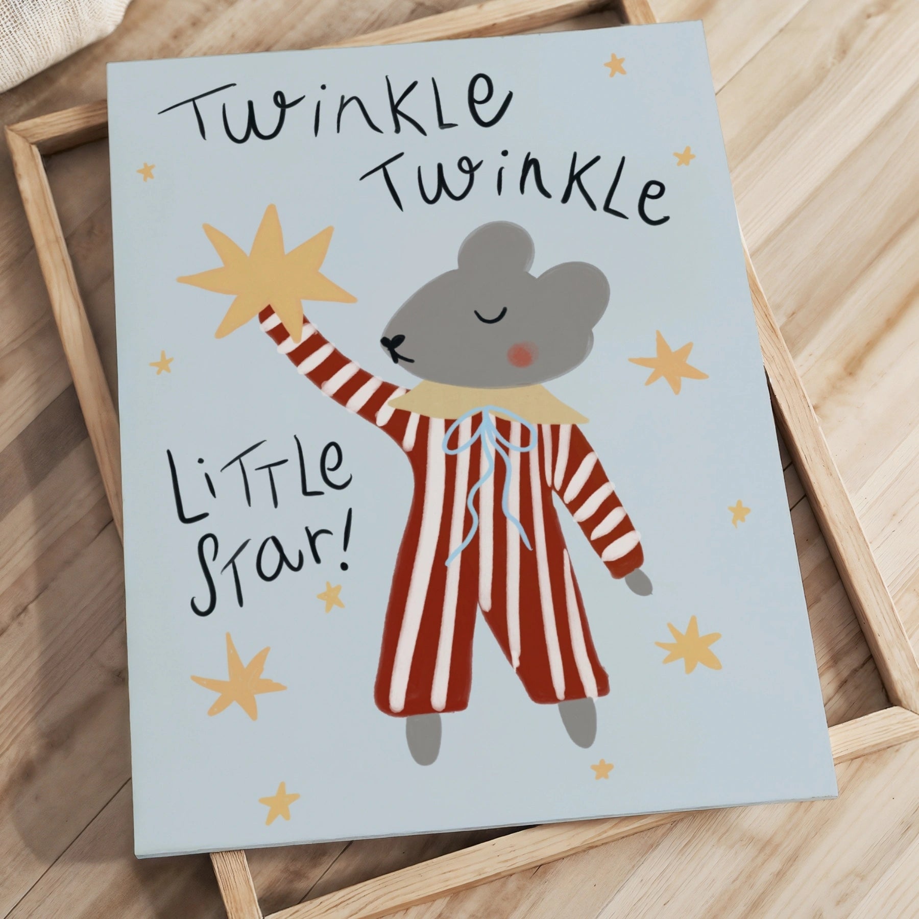 Twinkle Twinkle Little Star Nursery Canvas Print