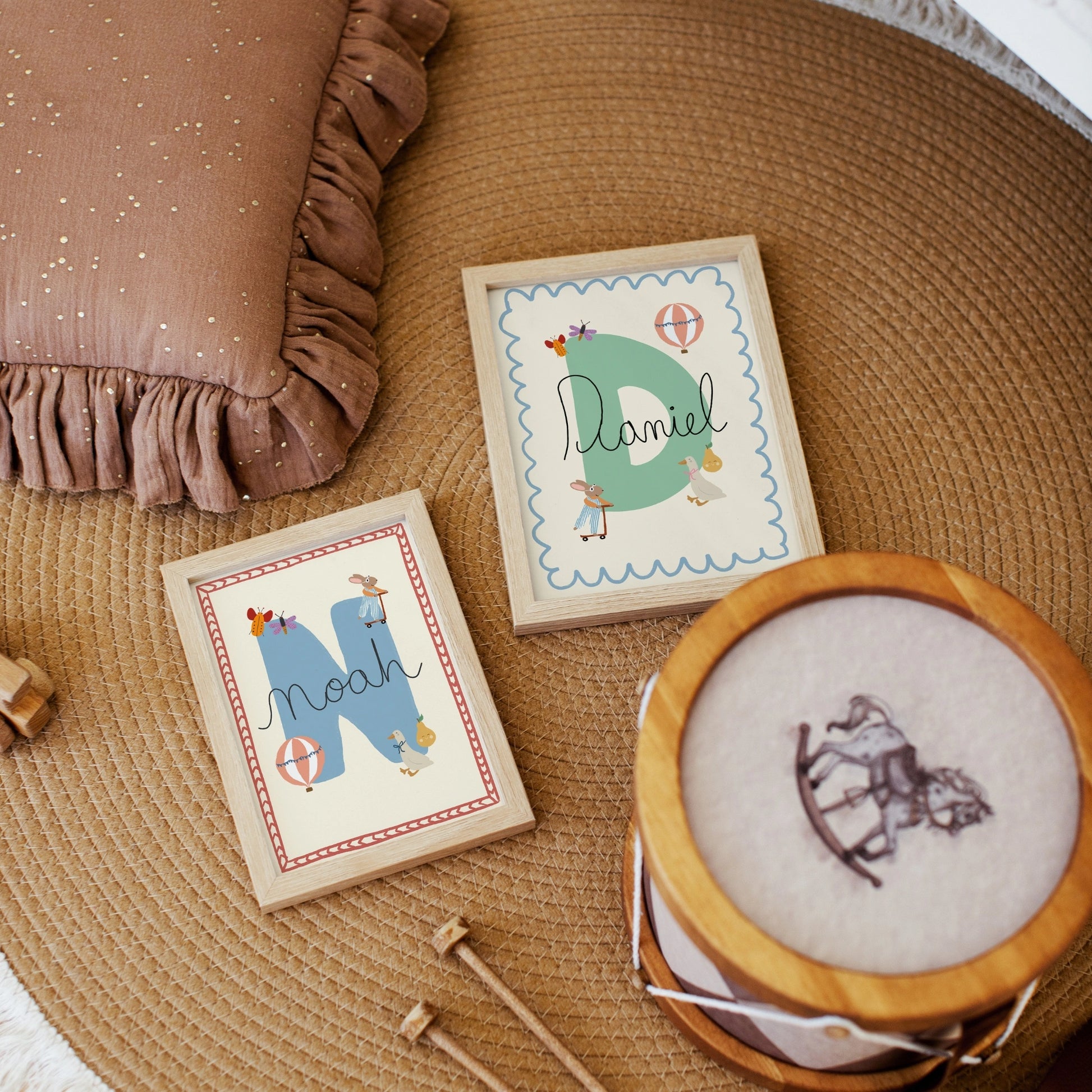 Décoration murale personnalisée avec le prénom de la chambre d'enfant